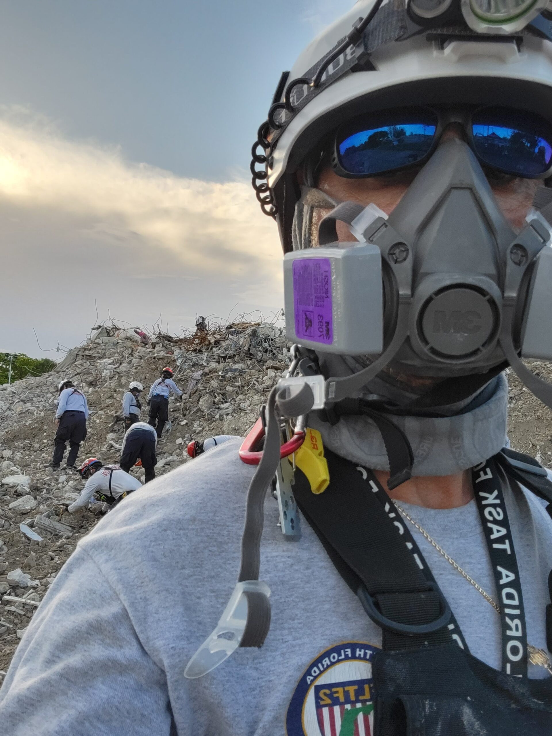 Retired Fire Captain Miguel A. Ferrer Surfside Collapse response at Champlain Towers with FL-TF2 during 21-day deployment.